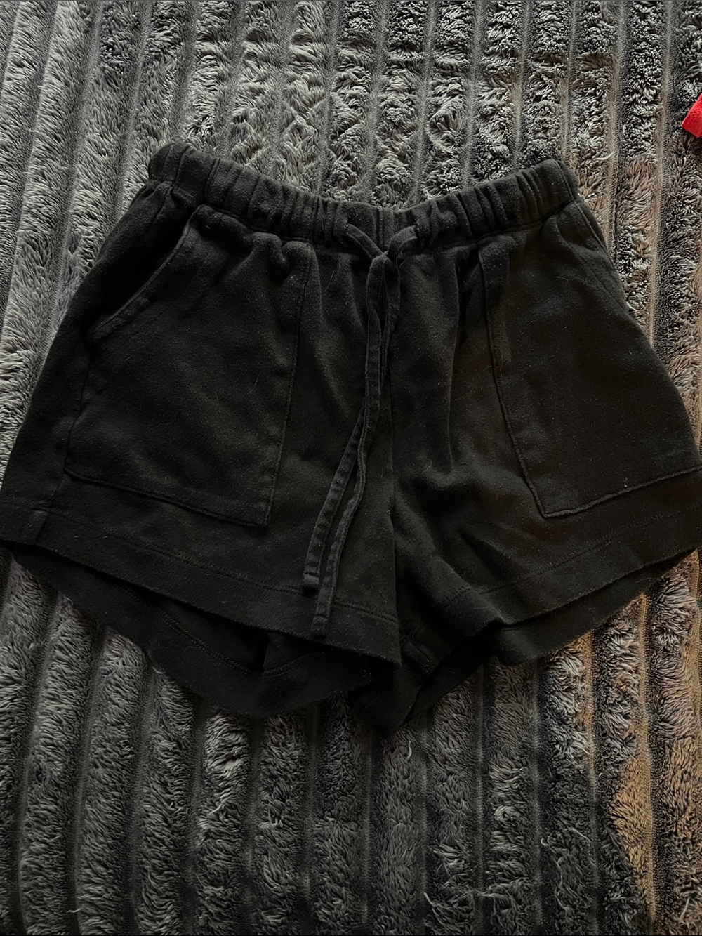 Women’s Black Drawstring Lounge Shorts